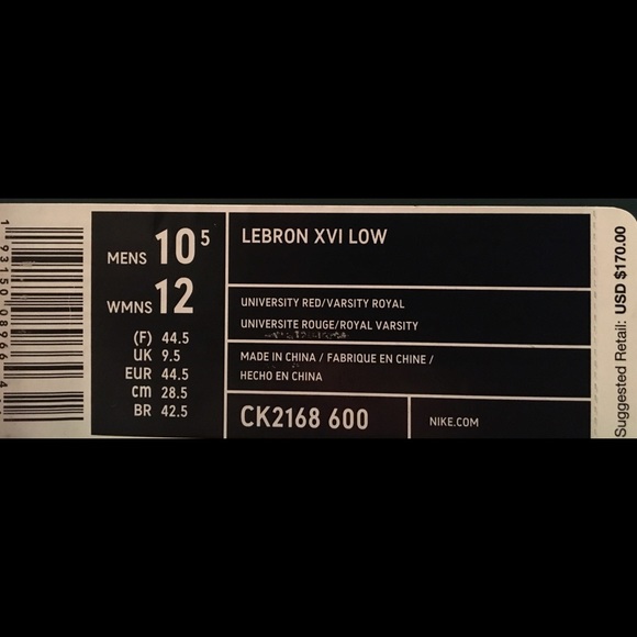Nike Lebron XVI Low - Picture 6 of 6
